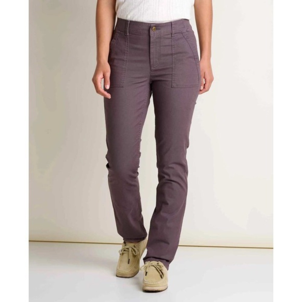 Toad&Co Earthworks Slim Pant Raisin Size 4 New With Tags